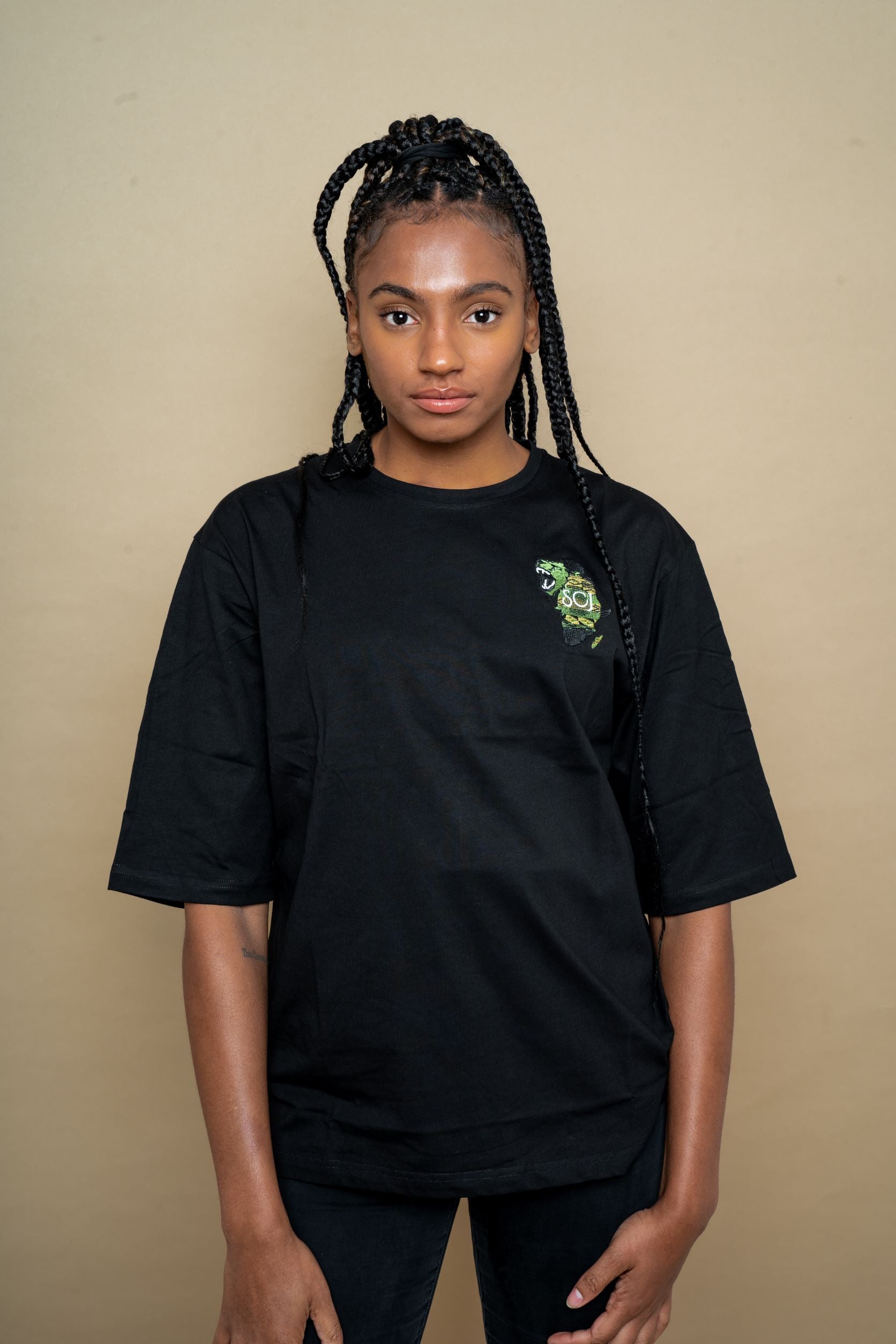 SCJ Mansa Musa T-Shirt - Black Oversize