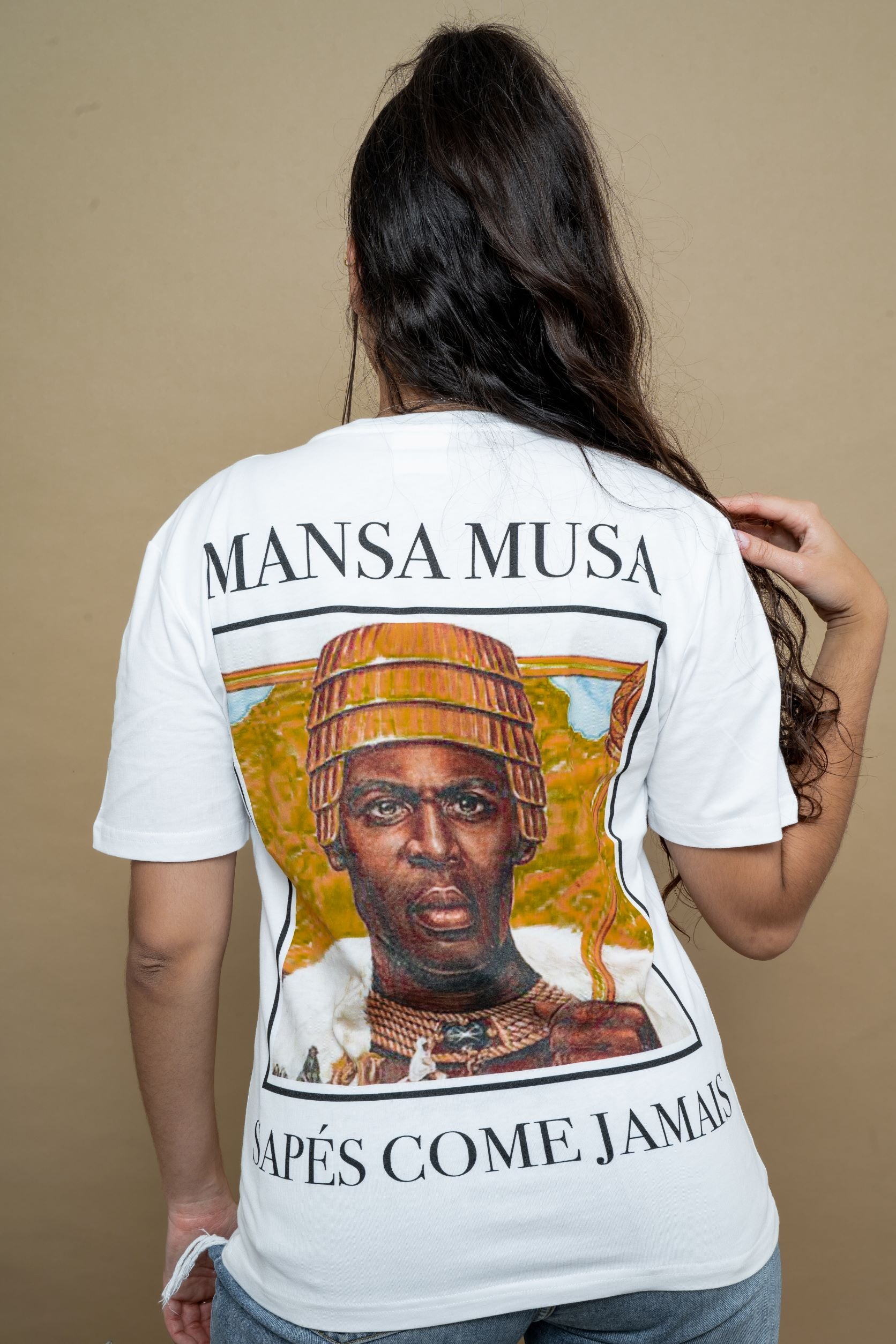 SCJ Mansa Musa T-Shirt - White Slim Fit