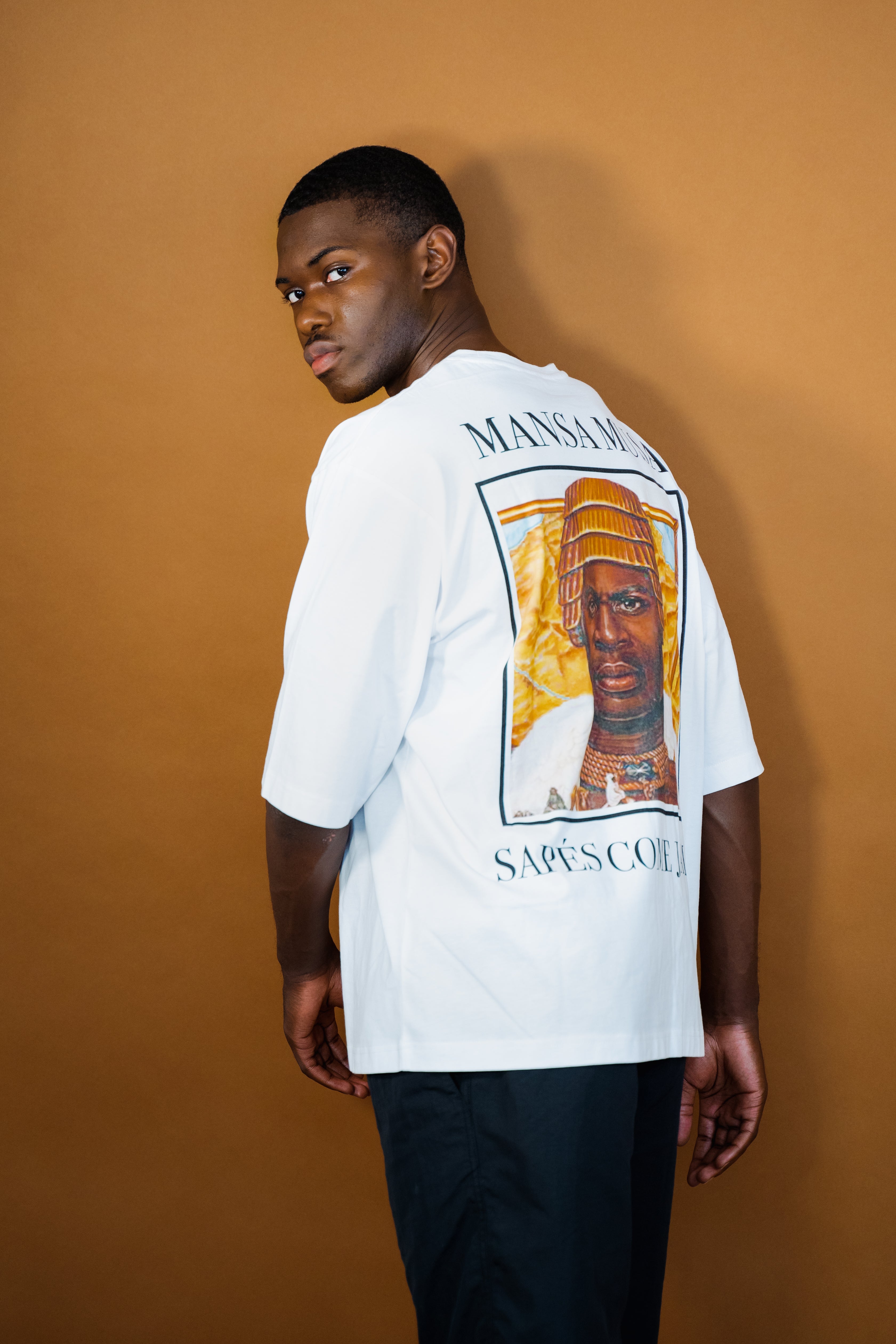 SCJ Mansa Musa T-shirt - White Oversize